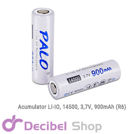 Acumulator reincarcabil 14500 3.7V 900mAh R6, Li-ion